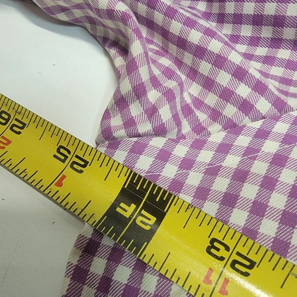 MENS PETER‎ MILLAR CASUAL BUTTON SHIRT SIZE L 100% COTTON PURPLE GINGHAM CHECK - Picture 5 of 7